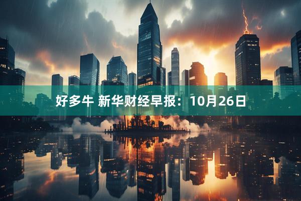 好多牛 新华财经早报:10月26日