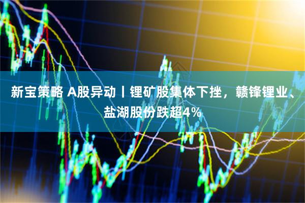 新宝策略 A股异动丨锂矿股集体下挫，赣锋锂业、盐湖股份跌超4%